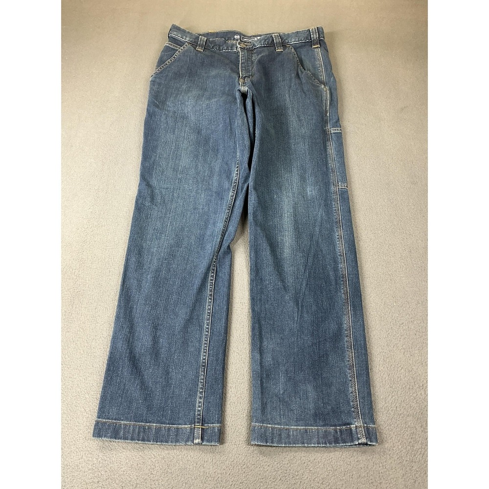 Carhartt Rugged Flex Jeans‎ Mens 36x32 Medium Wash Blue Relaxed Utility Denim